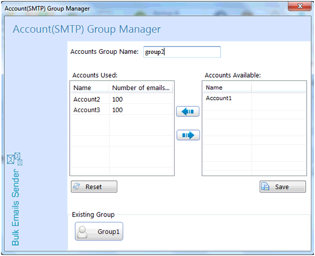 Create Account (SMTP) Group